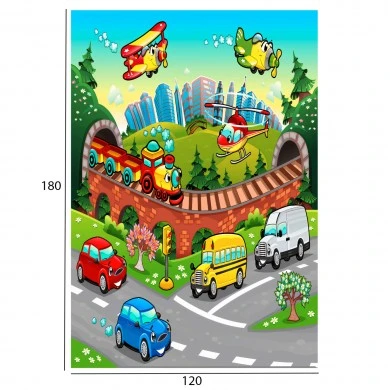 ΠΑΙΔΙΚΟ ΧΑΛΙ ΜΕ ΚΡΟΣΙΑ HM7679.13 ΠΟΛΥΧΡΩΜΟ 120Χ180 εκ.