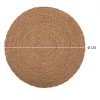ΧΑΛΙ ΣΤΡΟΓΓΥΛΟ CRATER HM7848 MENDONG GRASS ΣΕ ΦΥΣΙΚΟ ΧΡΩΜΑ Φ120εκ.
