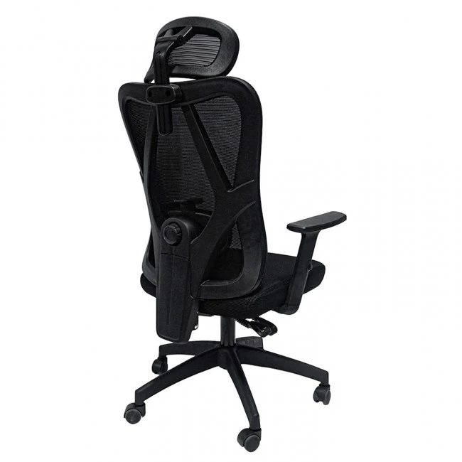 ΚΑΡΕΚΛΑ ΓΡΑΦΕΙΟΥ MEXER HM1195.01 ΜΑΥΡΟ MESH-ΜΕΤΑΛ.ΒΑΣΗ-NYLON ΣΚΕΛΕΤΟΣ 60x49x130Υεκ.