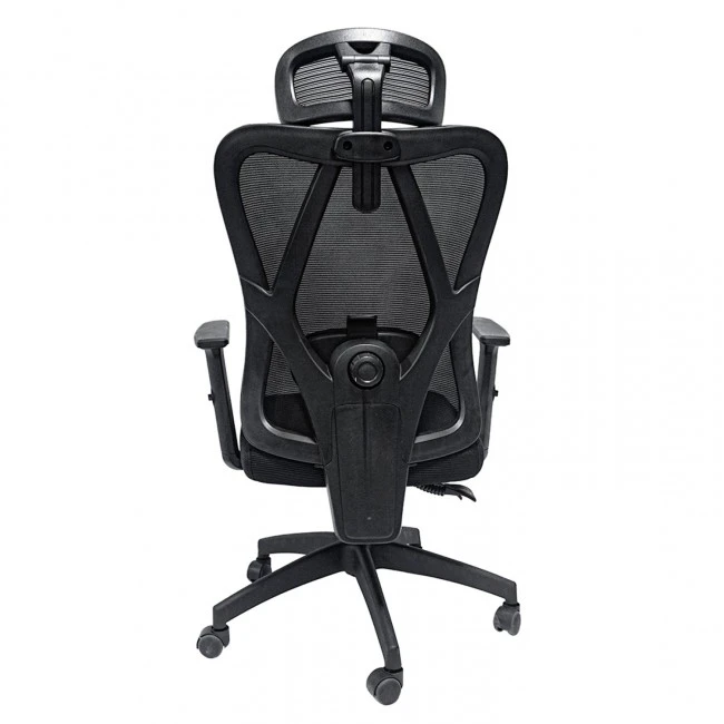 ΚΑΡΕΚΛΑ ΓΡΑΦΕΙΟΥ MEXER HM1195.01 ΜΑΥΡΟ MESH-ΜΕΤΑΛ.ΒΑΣΗ-NYLON ΣΚΕΛΕΤΟΣ 60x49x130Υεκ.