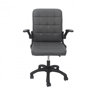 ΚΑΡΕΚΛΑ ΓΡΑΦΕΙΟΥ PORTIMA HM1197.03 ΓΚΡΙ PVC-ΜΑΥΡΟΣ ΣΚΕΛΕΤΟΣ & ΒΑΣΗ 66.5x60x97Υεκ