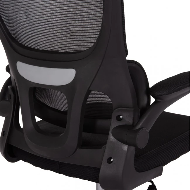 ΚΑΡΕΚΛΑ ΓΡΑΦΕΙΟΥ BASTON HM18236.01 ΜΑΥΡΟ MESH & PP ΣΚΕΛΕΤΟΣ 64x60x117-127Υεκ.