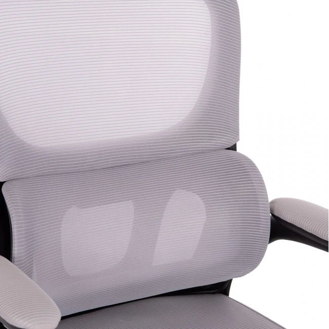 ΚΑΡΕΚΛΑ ΓΡΑΦΕΙΟΥ BASTON HM18236.02 ΓΚΡΙ MESH & ΜΑΥΡΟ PP ΣΚΕΛΕΤΟΣ 64x60x127Υεκ.