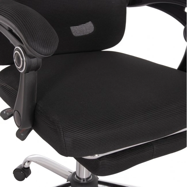 ΚΑΡΕΚΛΑ ΓΡΑΦΕΙΟΥ BARNET HM18258.01 ΜΑΥΡΟ MESH-ΜΑΥΡΟΣ ΣΚΕΛΕΤΟΣ NYLON 61x62x123Υ