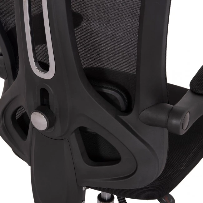 ΚΑΡΕΚΛΑ ΓΡΑΦΕΙΟΥ BARNET HM18258.01 ΜΑΥΡΟ MESH-ΜΑΥΡΟΣ ΣΚΕΛΕΤΟΣ NYLON 61x62x123Υ