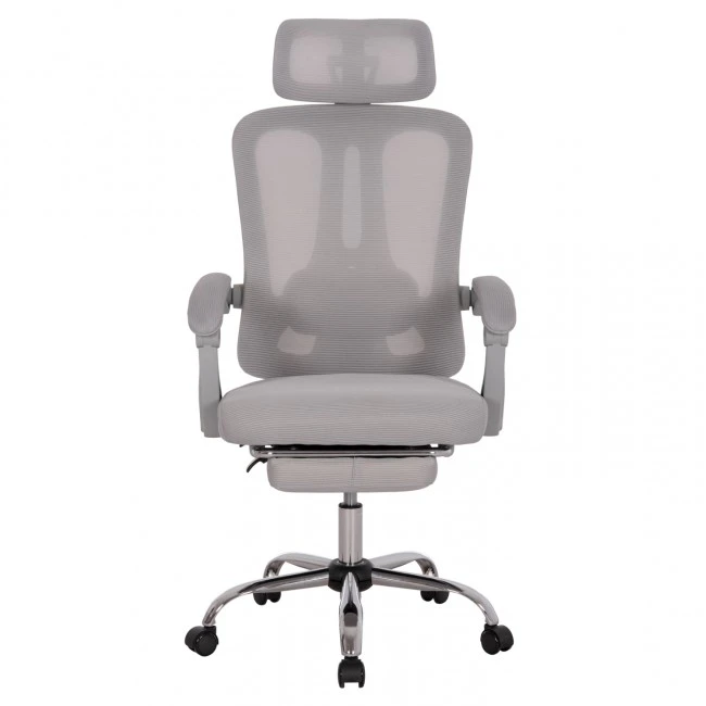 ΚΑΡΕΚΛΑ ΓΡΑΦΕΙΟΥ BARNET HM18258.02 ΓΚΡΙ MESH-ΓΚΡΙ ΣΚΕΛΕΤΟΣ NYLON 61x62x123Υ