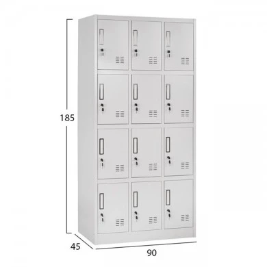 ΦΟΡΙΑΜΟΣ ΜΕΤΑΛΛΙΚΟΣ BEXLEY ΜΕ 12 ΝΤΟΥΛΑΠΙΑ & ΚΛΕΙΔΑΡΙΑ HM5637 90Χ45Χ185Υ εκ.