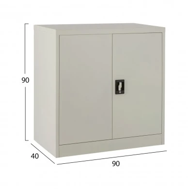 ΝΤΟΥΛΑΠΑ ΜΕΤΑΛΛΙΚΗ HM5960.11 ΜΕ 2 ΑΠΟΘΗΚΕΥΤΙΚΟΥΣ ΧΩΡΟΥΣ ΓΚΡΙ 90Χ40Χ90Υεκ.