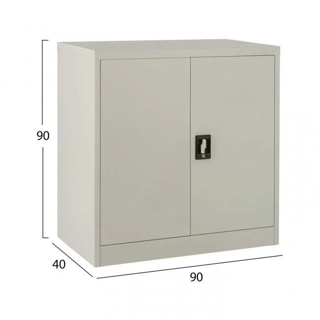 ΝΤΟΥΛΑΠΑ ΜΕΤΑΛΛΙΚΗ HM5960.11 ΜΕ 2 ΑΠΟΘΗΚΕΥΤΙΚΟΥΣ ΧΩΡΟΥΣ ΓΚΡΙ 90Χ40Χ90Υεκ.