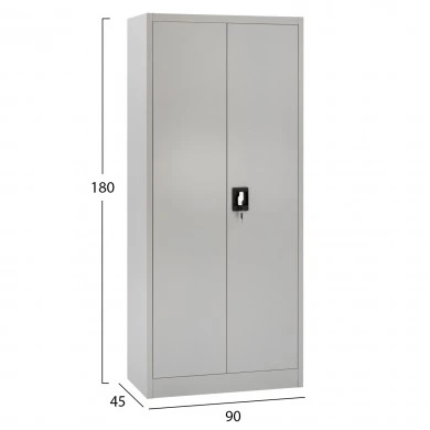 ΝΤΟΥΛΑΠΑ ΜΕΤΑΛΛΙΚΗ CLOD HM5961.11 2ΦΥΛΛΗ ΜΕ ΧΩΡΙΣΜΑ ΑΝΟΙΧΤΟ ΓΚΡΙ 90Χ40Χ180Yεκ.