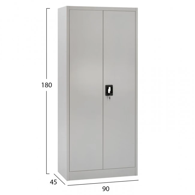 ΝΤΟΥΛΑΠΑ ΜΕΤΑΛΛΙΚΗ 2ΦΥΛΛΗ ΜΕ ΧΩΡΙΣΜΑ ΑΝΟΙΧΤΟ ΓΚΡΙ HM5961.11 90Χ40Χ180Yεκ.