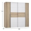 ΝΤΟΥΛΑΠΑ 4ΦΥΛΛΗ (2 ΣΥΡΟΜΕΝΑ-2 ΣΤΑΘΕΡΑ) LOIS HM2368.02 ΣΤΑΧΤΙ ΛΕΥΚΟ 200Χ62Χ191εκ.