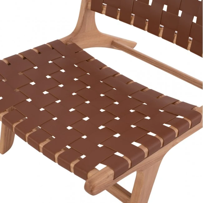 ΠΟΛΥΘΡΟΝΑ HM9326.01 FELIPE ΞΥΛΟ ΤΟΟΝ ΜΕ ΠΛΕΞΗ PU 67x70x75Y εκ.