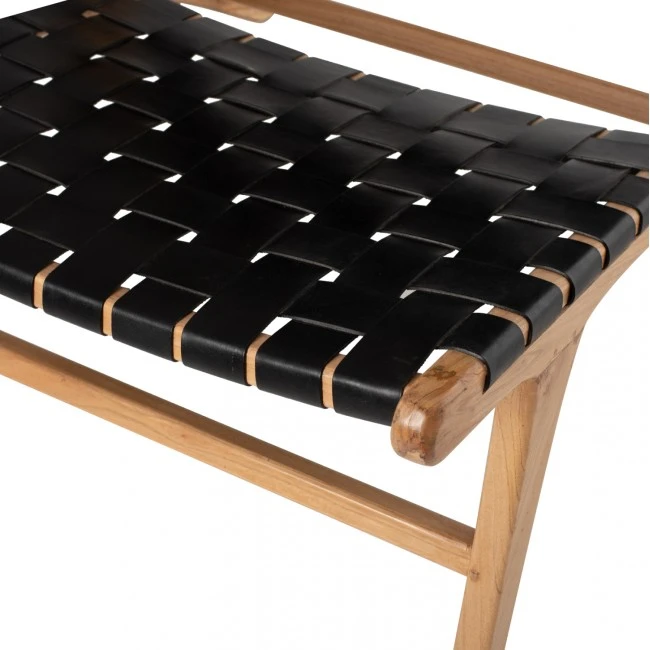 ΠΟΛΥΘΡΟΝΑ FELIPE ΞΥΛΟ ΤΟΟΝ ΜΕ ΠΛΕΞΗ ΜΑΥΡΟ PU 68X79X69Υεκ.HM9326.02