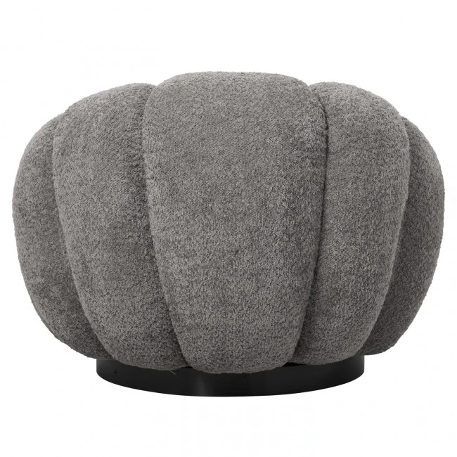 ΠΟΛΥΘΡΟΝΑ ΠΕΡΙΣΤΡΕΦΟΜΕΝΗ GRYMM HM9601.01 ΓΚΡΙ ΜΠΟΥΚΛΕ-ΜΑΥΡΗ ΜΕΤΑΛΛΙΚΗ ΒΑΣΗ 95x92x68Υεκ.