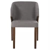 ΚΑΡΕΚΛΑ RADDER HM9749 RUBBERWOOD ΣΕ ΚΑΡΥΔΙ-ΓΚΡΙ ΥΦΑΣΜΑ 50x53x77Υεκ.
