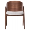 ΚΑΡΕΚΛΑ NERO HM9972 RUBBERWOOD ΣΕ ΚΑΡΥΔΙ-ΓΚΡΙ ΥΦΑΣΜΑ ΚΑΘΙΣΜΑ 56x56x78Yεκ.