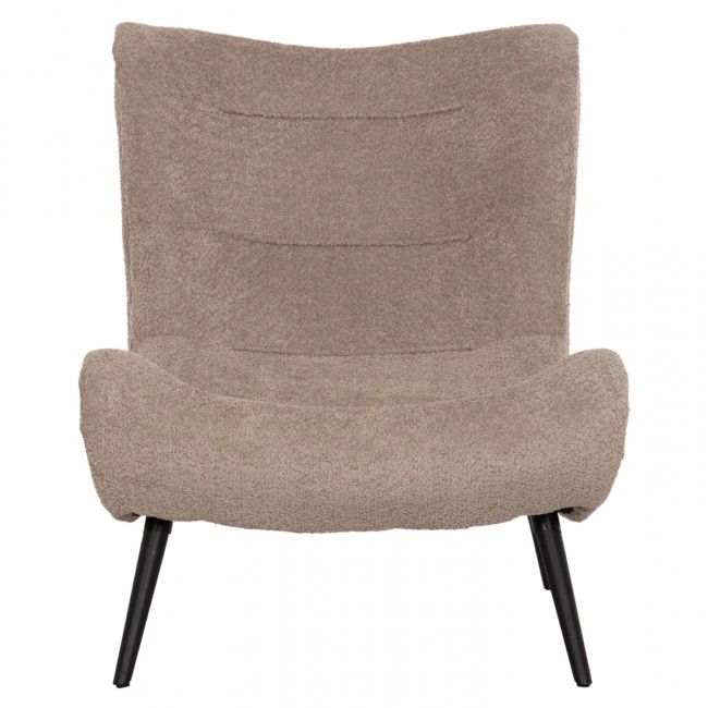 ΠΟΛΥΘΡΟΝΑ BRYM HM9605.08 ΣΚΟΥΡΟ ΜΠΕΖ ΜΠΟΥΚΛΕ ΥΦΑΣΜΑ-ΜΑΥΡΑ ΞΥΛΙΝΑ ΠΟΔΙΑ 80x95x95Υεκ.