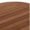 TΡΑΠΕΖΙ ΤΡΑΠΕΖΑΡΙΑΣ ΣΤΡΟΓΓΥΛΟ DANTE HM6379 ΞΥΛΟ TEAK Φ80x75Υεκ.