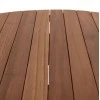 TΡΑΠΕΖΙ ΤΡΑΠΕΖΑΡΙΑΣ ΣΤΡΟΓΓΥΛΟ DANTE HM6379 ΞΥΛΟ TEAK Φ80x75Υεκ.