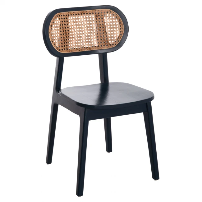 ΚΑΡΕΚΛΑ ΤΡΑΠΕΖΑΡΙΑΣ SEBBO HM6388.02 ΞΥΛΟ TEAK ΜΑΥΡΟ & ΣΥΝΘ.RATTAN 50x49x86,5Υεκ.