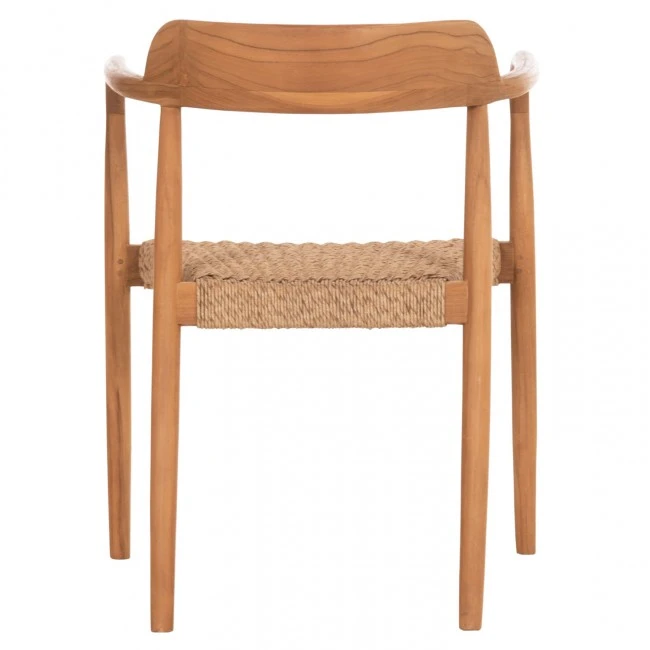 ΠΟΛΥΘΡΟΝΑ ΤΡΑΠΕΖΑΡΙΑΣ ROBBY HM18350 ΞΥΛΟ TEAK & ΣΧΟΙΝΙ VIRO ΦΥΣΙΚΟ 55x50x71Υεκ.