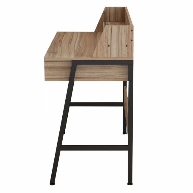 ΓΡΑΦΕΙΟ ΚΑΡΥΔΙ-ΓΚΡΙ ΜΕ ΜΑΥΡΟ ΜΑΤ ΣΚΕΛΕΤΟ HM2129.02 104Χ48Χ89εκ.