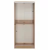 ΝΤΟΥΛΑΠΑ ΣΥΡΟΜΕΝΗ ADLER ΜΕΛΑΜΙΝΗΣ 90x45x210Yεκ. SONAMA OAK 2ΦΥΛΛΗ HM2436.01