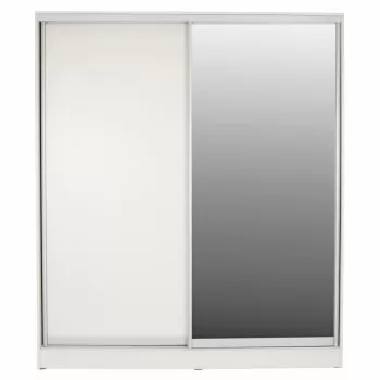 ΝΤΟΥΛΑΠΑ ΣΥΡΟΜΕΝΗ ADLER ΜΕΛΑΜΙΝΗΣ 120x60x220Yεκ. ΔΙΦΥΛΛΗ ΛΕΥΚΗ ΜΕ ΚΑΘΡΕΠΤΗ HM2460.03