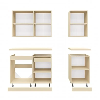 ΣΥΝΘΕΣΗ ΚΟΥΖΙΝΑΣ ΜΕΛΑΜΙΝΗ ΓΚΡΙ ΑΝΘΡΑΚΙ ΛΕΥΚΟ HPL 160x47x84,8Υεκ.HM2468.01