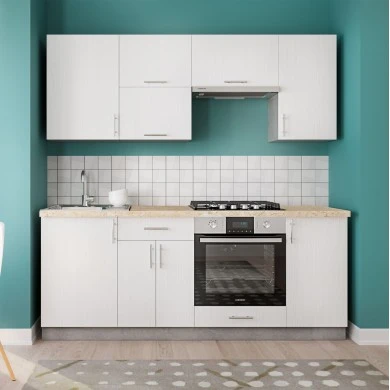 ΣΥΝΘΕΣΗ ΚΟΥΖΙΝΑΣ ΜΕΛΑΜΙΝΗ ΑΝΘΡΑΚΙ-ΠΑΓΚΟΣ ΟΨΗ ΜΠΕΖ ΜΑΡΜΑΡΟ 200x47x84,8Υεκ.HM2470.01