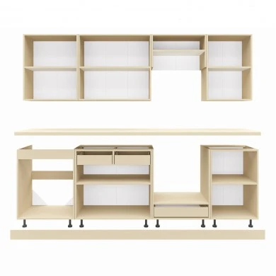 ΣΥΝΘΕΣΗ ΚΟΥΖΙΝΑΣ MDF ΣΚΟΥΡΟ ΓΚΡΙ ΠΑΓΚΟΣ HPL ΜΠΕΖ ΜΑΡΜΑΡΟ 250x47x84,8Υεκ.HM2471.01