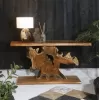 ΚΟΝΣΟΛΑ HM9357 ΑΠΟ ΜΑΣΙΦ ΞΥΛΟ ΤEAK ΦΥΣΙΚΟ 150X40X80YEK.