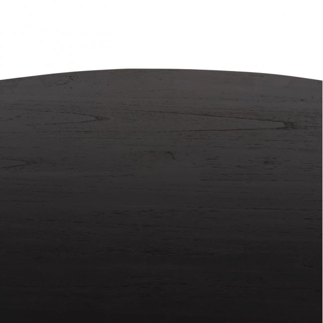 ΤΡΑΠΕΖΙ ΤΡΑΠΕΖΑΡΙΑΣ ΣΤΡΟΓΓΥΛΟ FRANTZ HM9388.02 ΜΑΣΙΦ ΞΥΛΟ MINDI BLACK Φ118x79Υεκ.