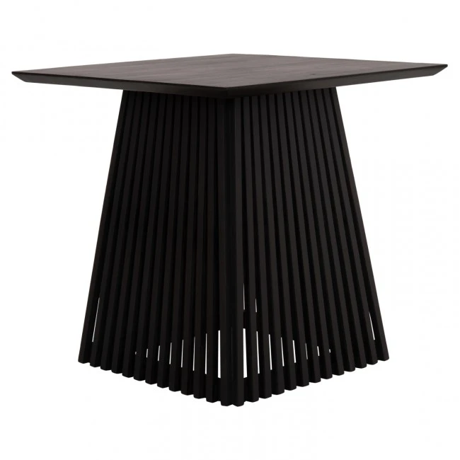 ΤΡΑΠΕΖΙ ΤΡΑΠΕΖΑΡΙΑΣ ΤΕΤΡΑΓΩΝΟ FRANTZ HM9458.02 MINDI ΞΥΛΟ ΜΑΥΡΟ 80x80x78Yεκ.