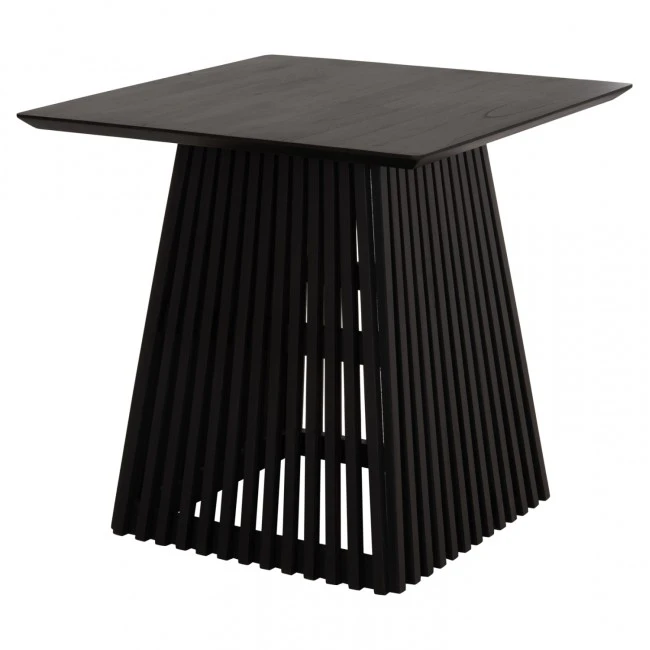 ΤΡΑΠΕΖΙ ΤΡΑΠΕΖΑΡΙΑΣ ΤΕΤΡΑΓΩΝΟ FRANTZ HM9458.02 MINDI ΞΥΛΟ ΜΑΥΡΟ 80x80x78Yεκ.