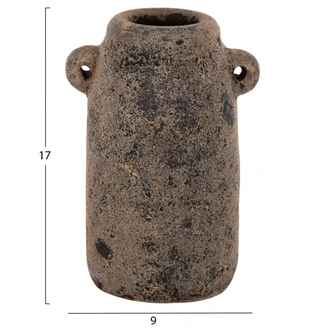 ΔΙΑΚΟΣΜΗΤΙΚA ΣΕΤ 3ΤΜΧ ΒΑΖA ΑΠΟ TERRACOTTA ΓΚΡΙ HM7710.11 Φ12Χ22Υ εκ