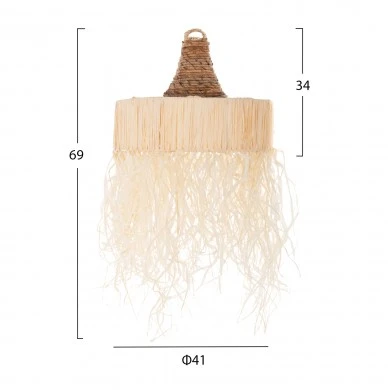 ΦΩΤΙΣΤΙΚΟ ΟΡΟΦΗΣ ΚΡΕΜΑΣΤΟ ΜΕ ΚΡΟΣΙΑ HM7853 ΙΝΕΣ ΦΟΙΝΙΚΑ ΑΠΟΞΗΡΑΜΕΝΕΣ Φ41x34Yεκ