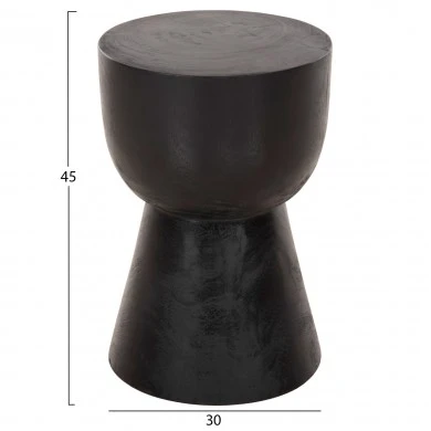 ΣΚΑΜΠΟ ΜΑΜΒΑ ΚΥΛΙΝΔΡΙΚΟ HM9901.02 ΜΑΣΙΦ ΞΥΛΟ SUAR ΣΕ ΜΑΥΡΟ Φ30x45Υεκ.