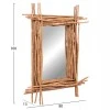 ΚΑΘΡΕΠΤΗΣ ΤΟΙΧΟΥ TWIGGER HM4442 DRIFTWOOD ΣΕ ΦΥΣΙΚΟ ΧΡΩΜΑ 80x15x100Υεκ