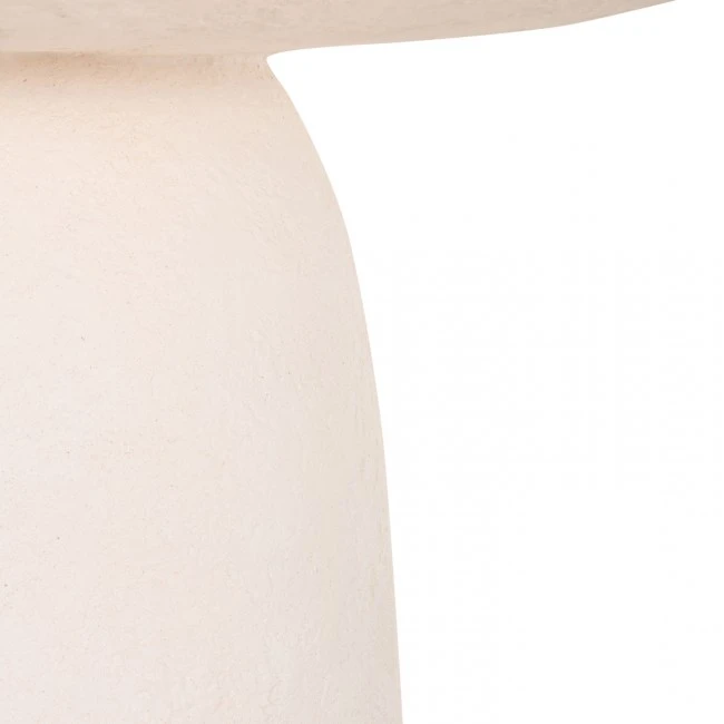 ΤΡΑΠΕΖΙ ΤΡΑΠΕΖΑΡΙΑΣ ΣΤΡΟΓΓΥΛΟ SEPPO HM18154.02 FIBER CEMENT ΛΕΥΚΟ--Φ119,5x75,5Υεκ.