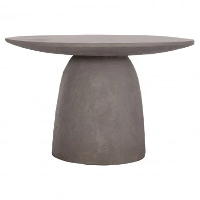 ΤΡΑΠΕΖΙ ΤΡΑΠΕΖΑΡΙΑΣ ΣΤΡΟΓΓΥΛΟ SEPPO HM18154.03 FIBER CEMENT ΣΕ ΓΚΡΙ--Φ119,5x75,5Υεκ.