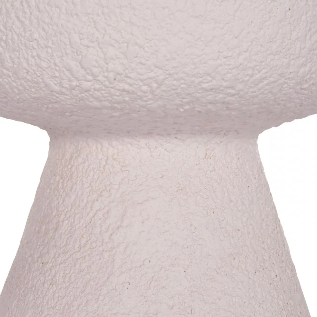 ΣΚΑΜΠΟ ΣΤΡΟΓΓΥΛΟ INTERON HM18171.02 FIBER CEMENT ΣΕ ΛΕΥΚΟ--Φ34x39Υεκ.