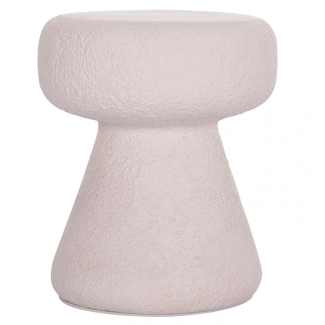 ΣΚΑΜΠΟ ΣΤΡΟΓΓΥΛΟ INTERON HM18171.02 FIBER CEMENT ΣΕ ΛΕΥΚΟ--Φ34x39Υεκ.