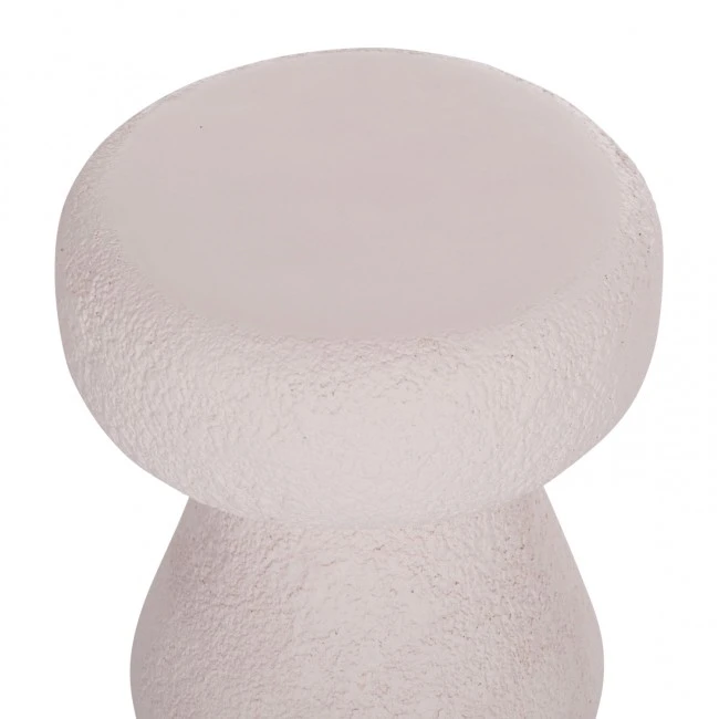 ΣΚΑΜΠΟ ΣΤΡΟΓΓΥΛΟ INTERON HM18171.02 FIBER CEMENT ΣΕ ΛΕΥΚΟ--Φ34x39Υεκ.