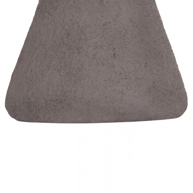 ΣΚΑΜΠΟ ΣΤΡΟΓΓΥΛΟ INTERON HM18171.03 FIBER CEMENT ΣΕ ΓΚΡΙ--Φ34x39Υεκ.