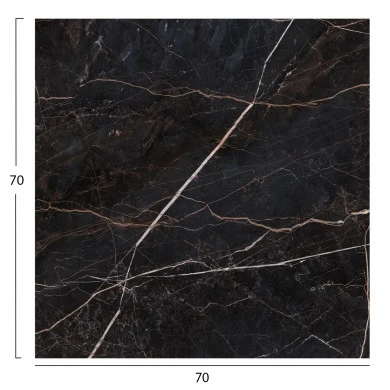 ΕΠΙΦΑΝΕΙΑ ΤΡΑΠΕΖΙΟΥ ΤΕΤΡΑΓΩΝΗ HPL HM5838.34 ΜΑΥΡΟ ΜΑΡΜΑΡΟ 70x70εκ