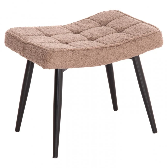 ΠΟΛΥΘΡΟΝΑ ΜΠΕΡΖΕΡΑ CRAWLEY ΜΕ ΥΠΟΠΟΔΙΟ HM8918.26 ΥΦΑΣΜΑ ΜΠΟΥΚΛΕ ΚΑΦΕ 69x73x96Yεκ.