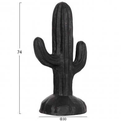 ΔΙΑΚΟΣΜΗΤΙΚΟΣ ΚΑΚΤΟΣ ΔΑΠΕΔΟΥ CACTUS HM4386.01S ΓΥΨΟΣ ΣΕ ΜΑΥΡΟ 42x30x74Υεκ.