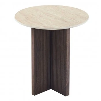 ΤΡΑΠΕΖΙ ΒΟΗΘΗΤΙΚΟ SKY HM18330 ΚΕΡΑΜΙΚΟ TOP ΟΨΗ ΤΡΑΒΕΡΤΙΝΑΣ-MDF ΒΑΣΗ ΚΑΦΕ Φ45x50Υεκ.